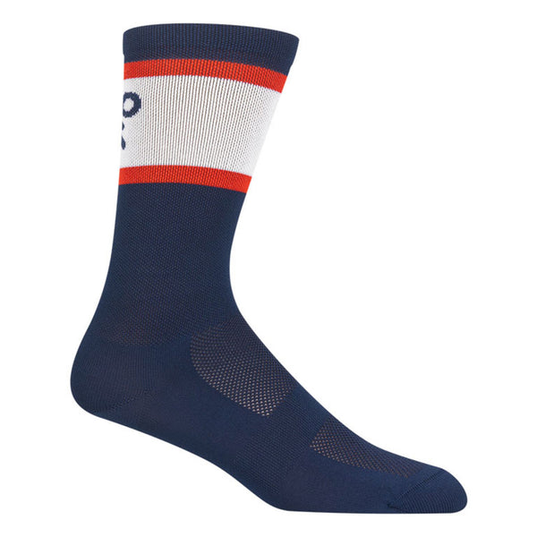 Giro Racer High Rise Bright Socken Grau