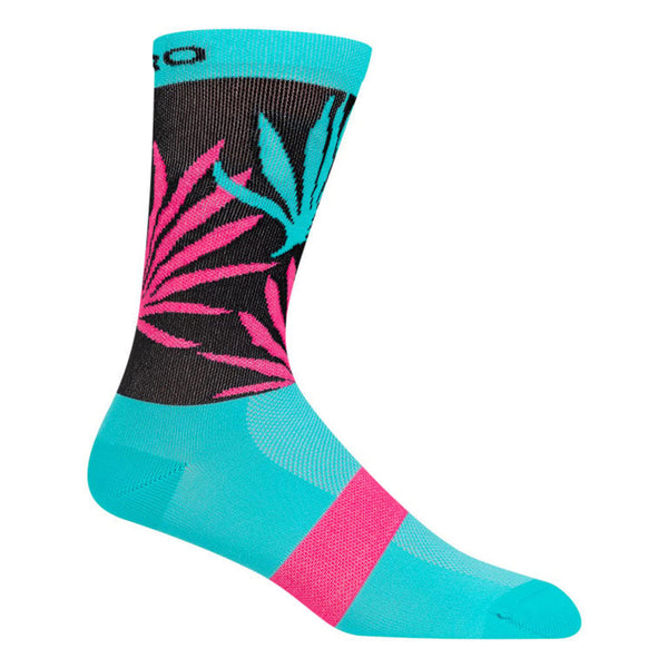 Giro Racer High Rise Bright Socken Grau