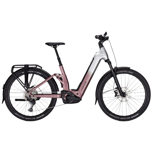 Bicicleta eléctrica de Trekking E-ALLROUND AVENTURA² FS 6.8 Plata