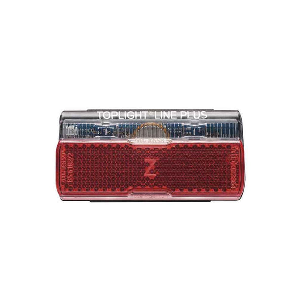 Luz Trasera B&M Toplight Line Plus con luz de posición para conexión a dinamo en portabulto 50 mm