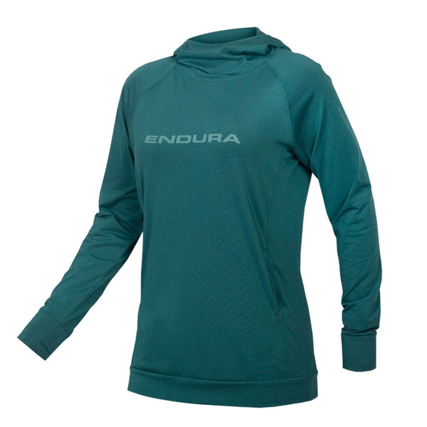SUDADERA W'S SINGLETRACK COCOA: Verde