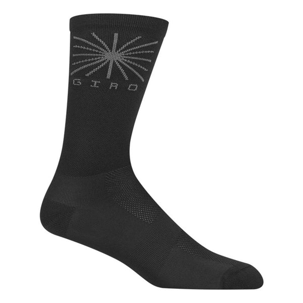 Giro Racer High Rise Bright Socken Grau