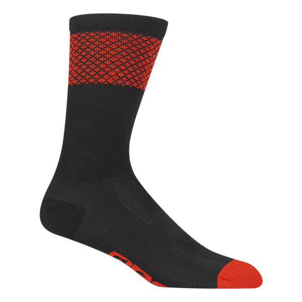 Giro Racer High Rise Bright Socken Grau