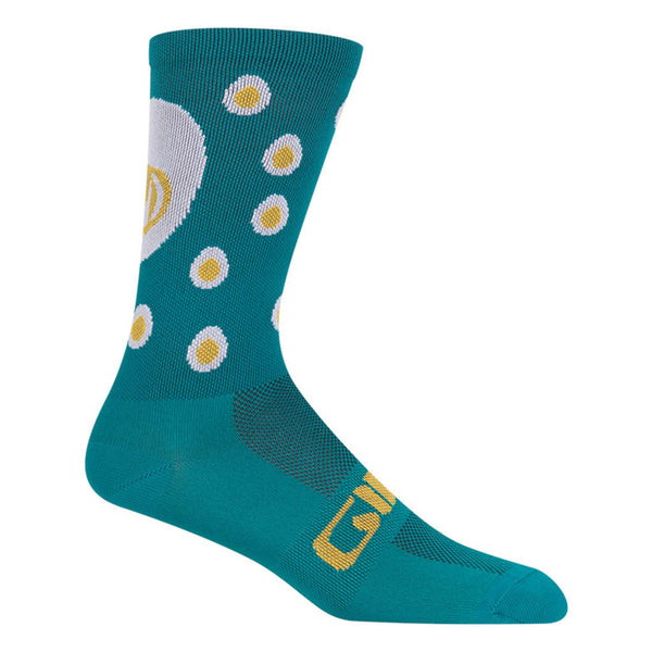 Giro Racer High Rise Bright Socken Grau