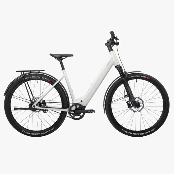Bicicleta eléctrica Urbana Coboc skye step belt di2 Ivory-metallic