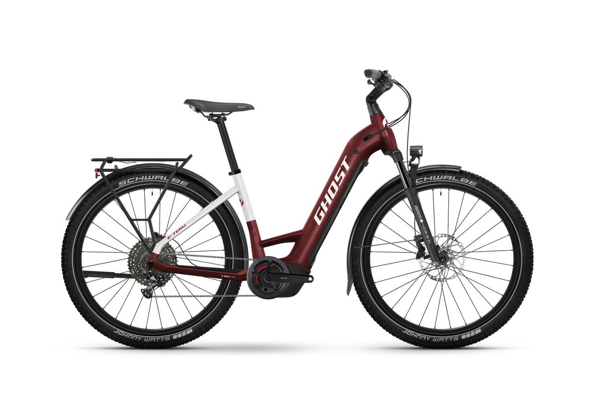 E-TERU ADVANCED LOW EQ · carbon red/chilly white - glossy