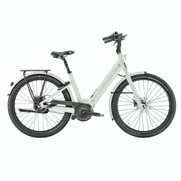 Bicicleta elétrica urbana Moustache Lundi 27.6 Pastel Mint Matt 625WH 2025