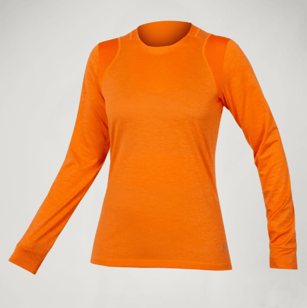 ENDURA Maillot de manga larga SingleTrack - Naranja
