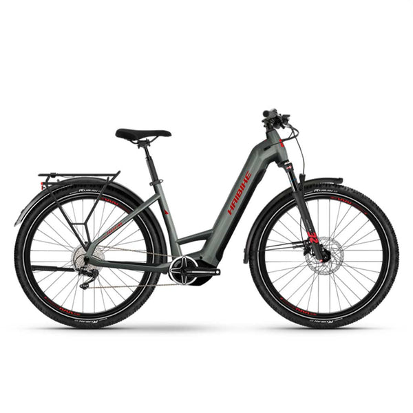 Bicicleta eléctrica Haibike Trekking 5 Low Verde