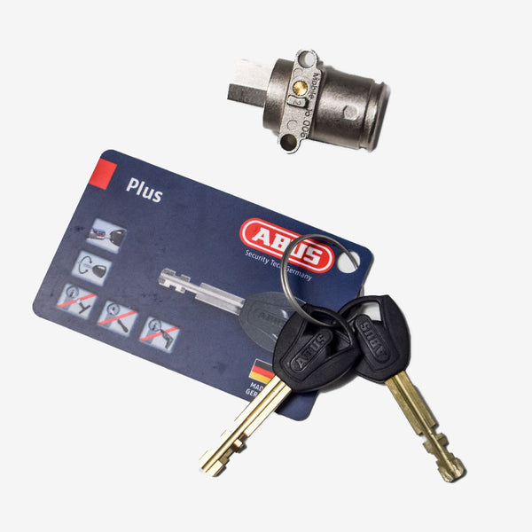 Abus cylinder with keys for drums