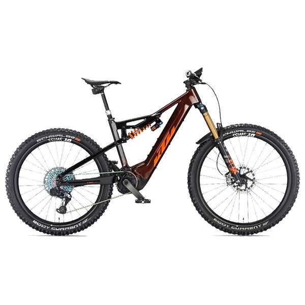 Bicicletta elettrica KTM Macina Prowler Exonic arancione trasparente