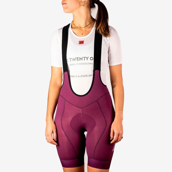Factory Mittelschwere Trägerhose Lila