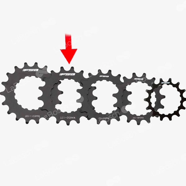 Pignone 3/32 17T FFSET 2,5MM Motore Bosch di 2a generazione