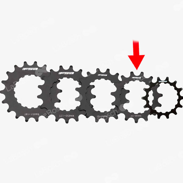 Pignone 3/32 15T FFSET 2,5MM Motore Bosch di 2a generazione